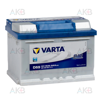 Автомобильный аккумулятор Varta Blue Dynamic D59 60R 540A 242x175x175 (560409054)