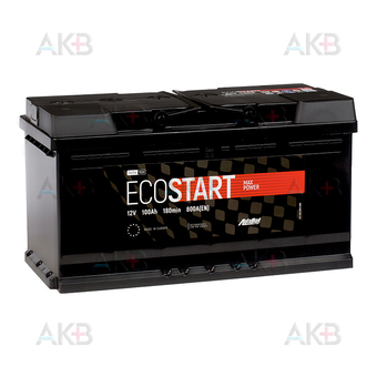 Автомобильный аккумулятор Ecostart 100R (800А 353x175x190)