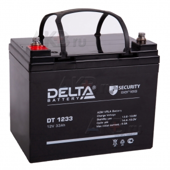 Аккумуляторная батарея Delta DT 1233, 12V 33Ah (196x130x155)