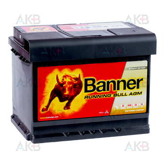 Автомобильный аккумулятор BANNER Running Bull AGM Start-Stop (56 001) 60R 640A 242x175x190