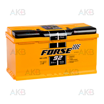 Автомобильный аккумулятор Forse 6СТ-92 VLR (0) 12V 92Ah 820A (353x175x190)