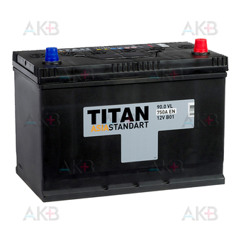 Titan Asia Standard 90 Ач 750А обр. пол. (304x175x223) 6СТ-90.0 VL B01