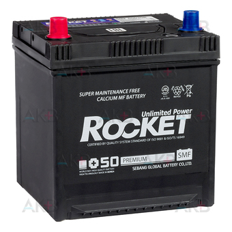 Автомобильный аккумулятор Rocket 60D20R 55Ah 480А (202x175x225) прям. пол.