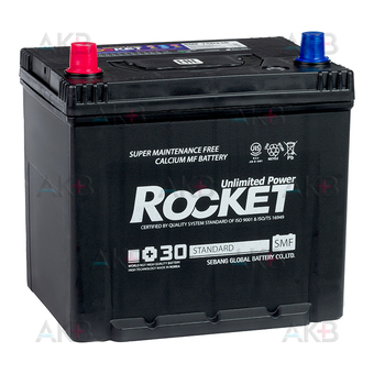 Автомобильный аккумулятор Rocket 75D23R 65Ah 590A (232x175x225) прям. пол.