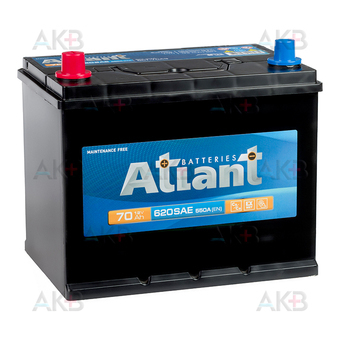 Автомобильный аккумулятор ATLANT ASIA 70Ah 550A прям. пол. (261x175x225) ATA701