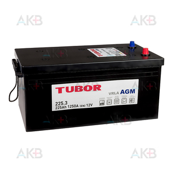 Автомобильный аккумулятор TUBOR AGM 225 Ач 1250А обр. пол. (515x278x248) 6СТ-225.3 VRLA