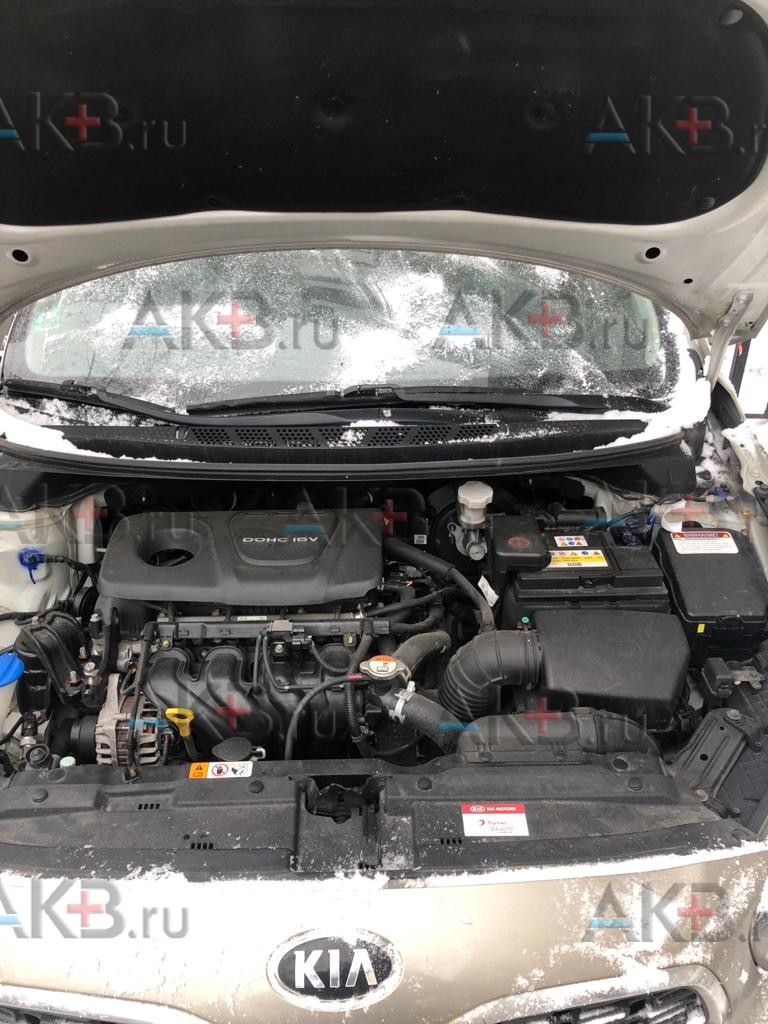 Замена аккумулятора на Kia Cee'd II Рестайлинг 2015 - 2018 1.6 (135 л.с.)