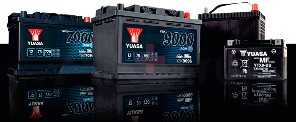Аккумуляторы Yuasa AGM и Yuasa EFB