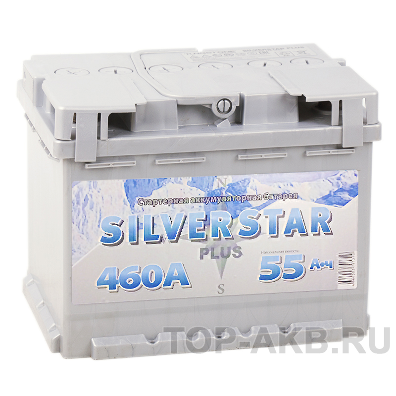 Автомобильный аккумулятор Silverstar Plus 55R 460A 242x175x190