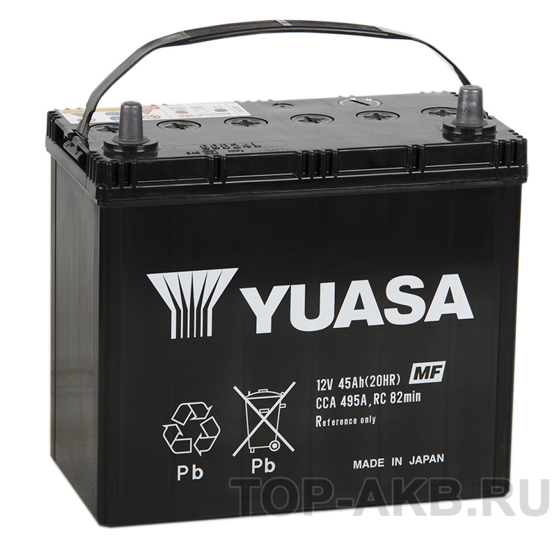 Автомобильный аккумулятор YUASA 60B24L (45R 495A 238x128x227)