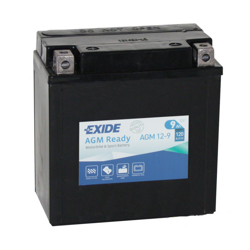 Мото аккумулятор Exide AGM Ready 12-9 12V 9Ah 120A (135x75x140) прям. пол.