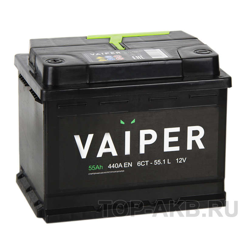 Автомобильный аккумулятор Vaiper 55L 440A 242x175x190