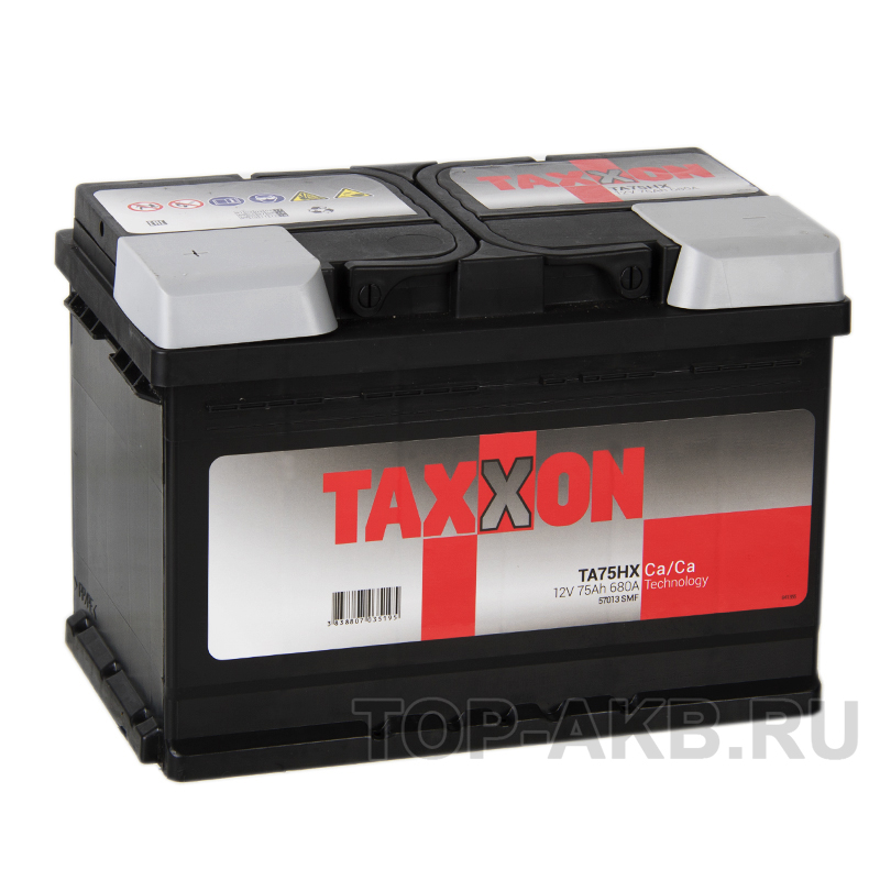 Автомобильный аккумулятор Taxxon 75L 680A (278x175x190) 112555, 57013
