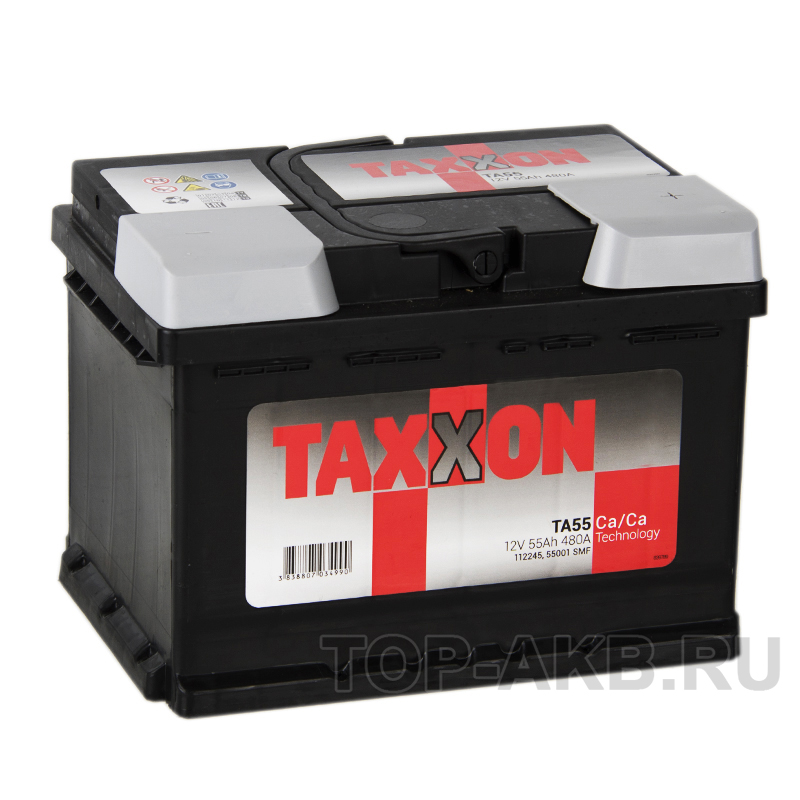 Автомобильный аккумулятор Taxxon 55R низкий 480A (242x175x175) 112245, 55001