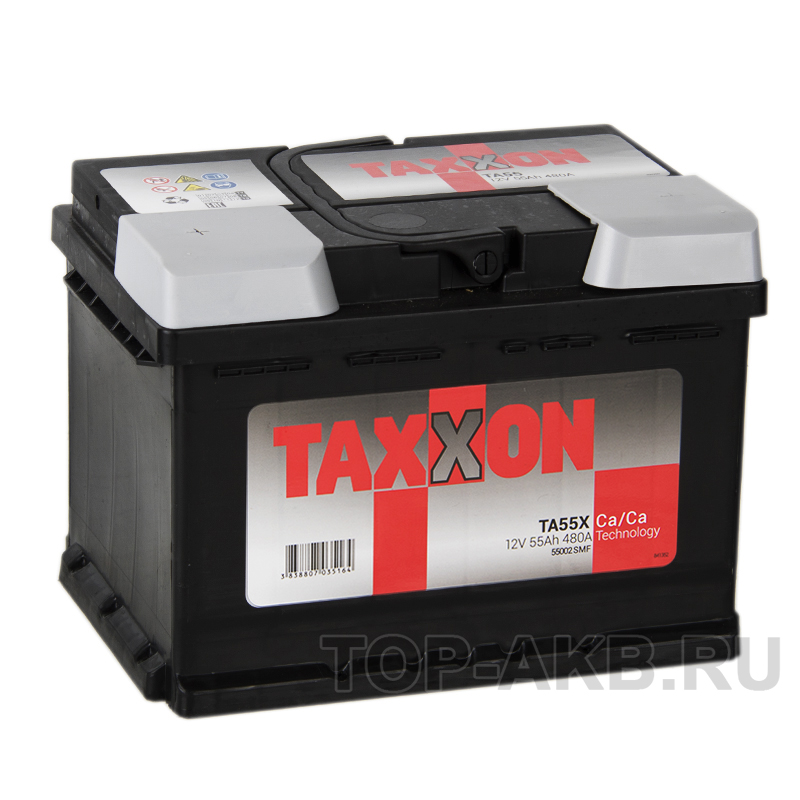 Автомобильный аккумулятор Taxxon 55L низкий 480A (242x175x175) 112255, 55002