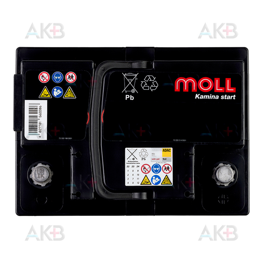 Автомобильный аккумулятор Moll Kamina Start 62R 520A (242x175x190)