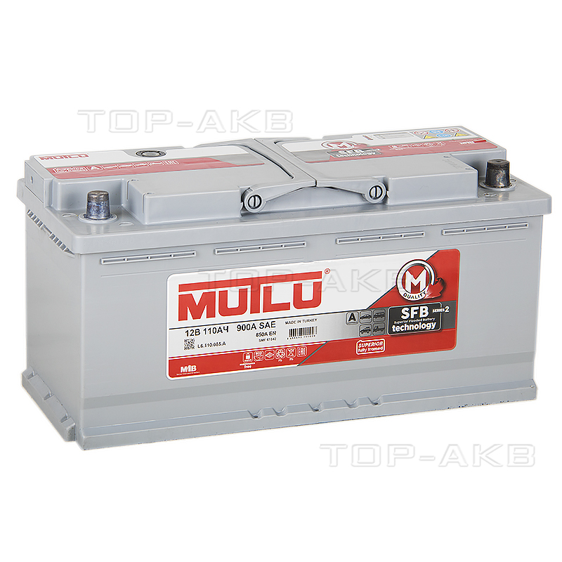 Автомобильный аккумулятор Mutlu Mega 110R 920А (393x175x190) SMF M3