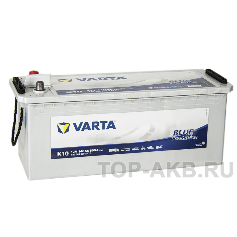 Автомобильный аккумулятор Varta Promotive Blue K10 140 евро 800A 513x189x223