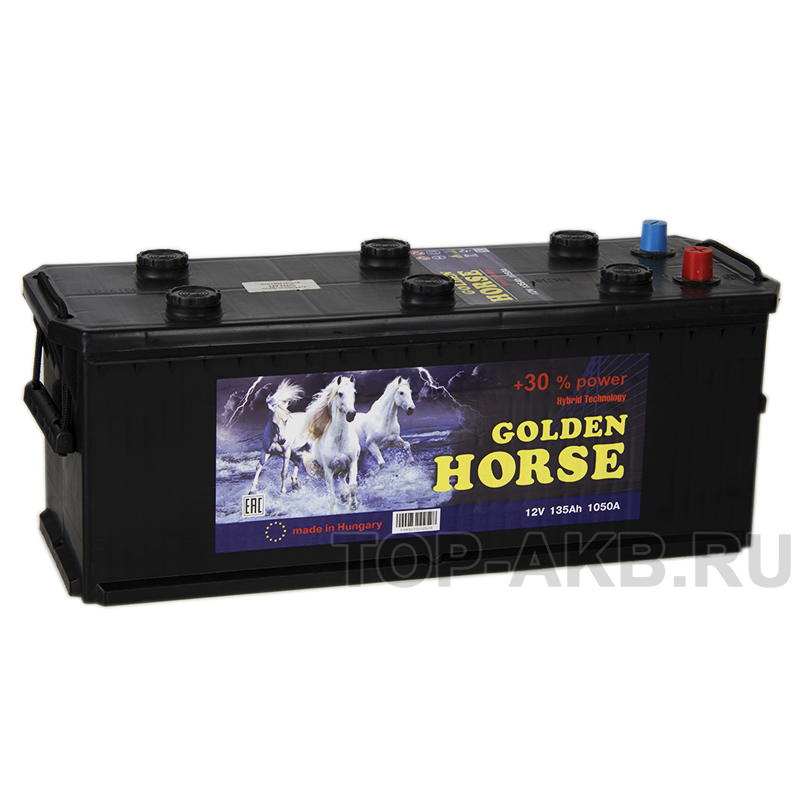 Автомобильный аккумулятор Golden Horse 135 евро 1050А 513x189x217
