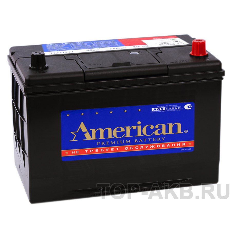 Автомобильный аккумулятор American 115D31L (100R 850A 306x173x225)
