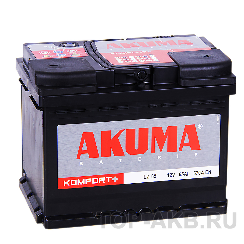 Автомобильный аккумулятор Akuma Vortek 65R 570A (242x175x190)