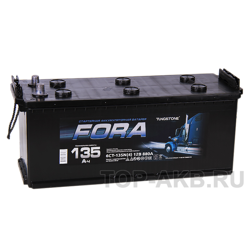 Автомобильный аккумулятор FORA 135 рус 860A 513x189x223