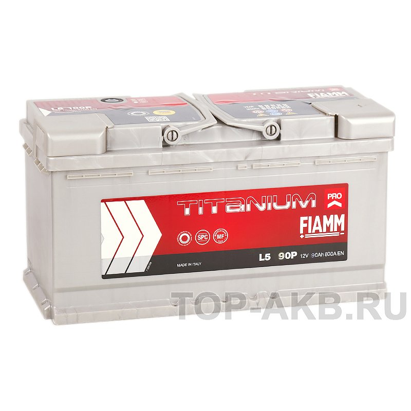Автомобильный аккумулятор Fiamm Titanium Pro 90R 800A (353x175x190) L5 90P