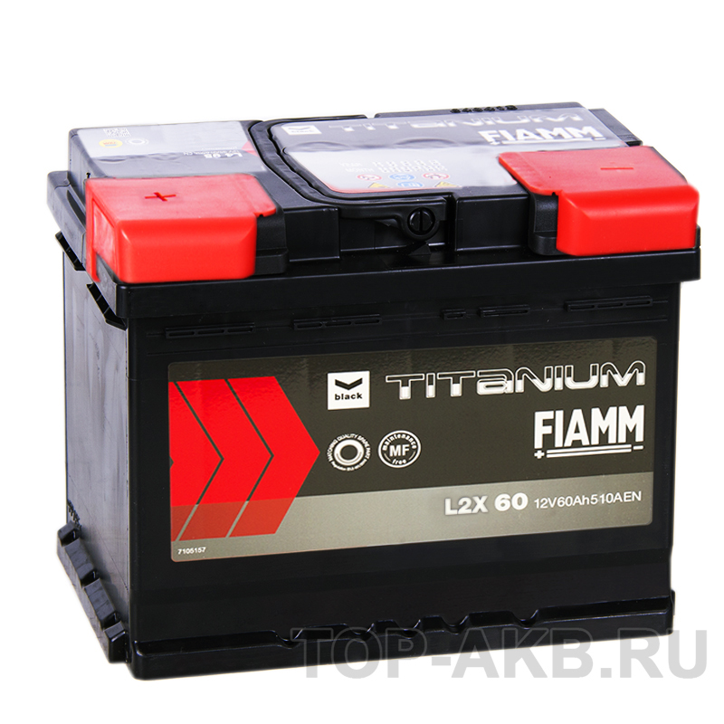 Автомобильный аккумулятор Fiamm Black Titanium 60L 510A 242x175x190 L2X 60
