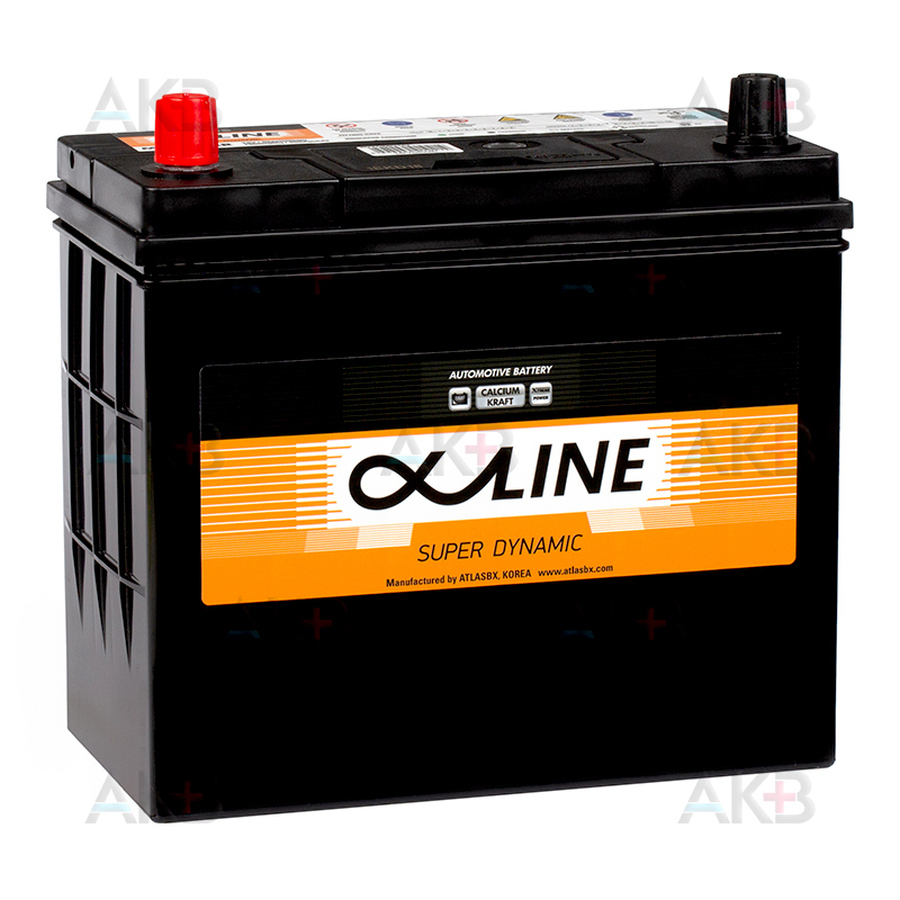 Автомобильный аккумулятор Alphaline SD 70B24R 55L 500A 232x127x220