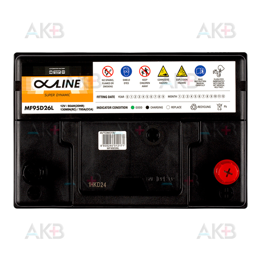 Автомобильный аккумулятор Alphaline SD 95D26L 80R 700A 260x172x220