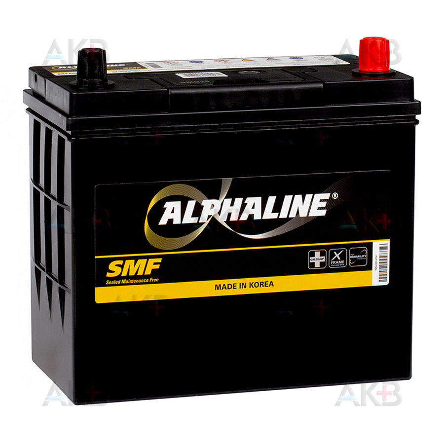 Автомобильный аккумулятор Alphaline SD 65B24L 52R 480A 232x127x220