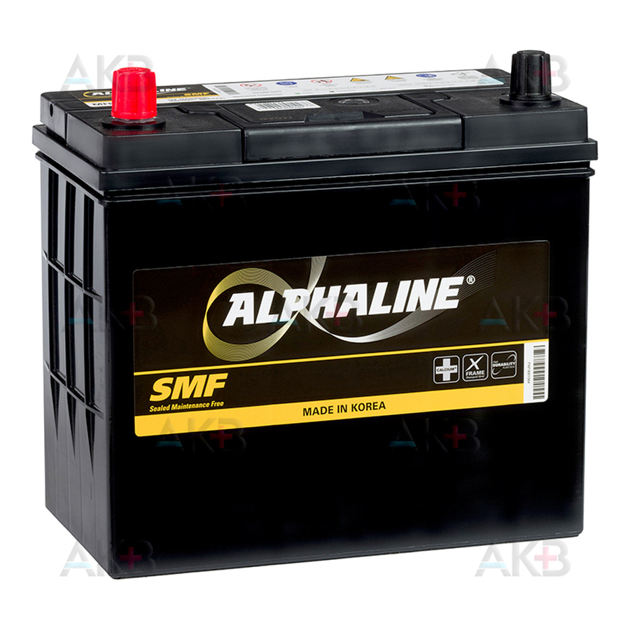 Автомобильный аккумулятор Alphaline SD 65B24R 52L 480A 232x127x220