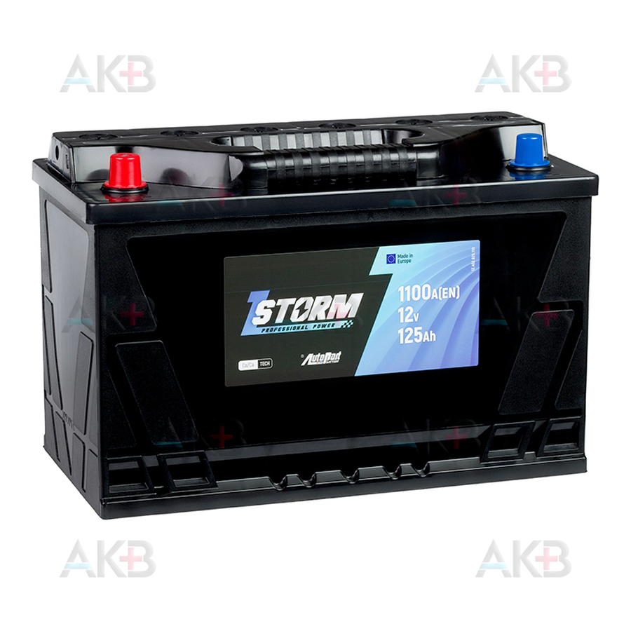 Автомобильный аккумулятор Storm Asia 125L 1100A 350x175x230