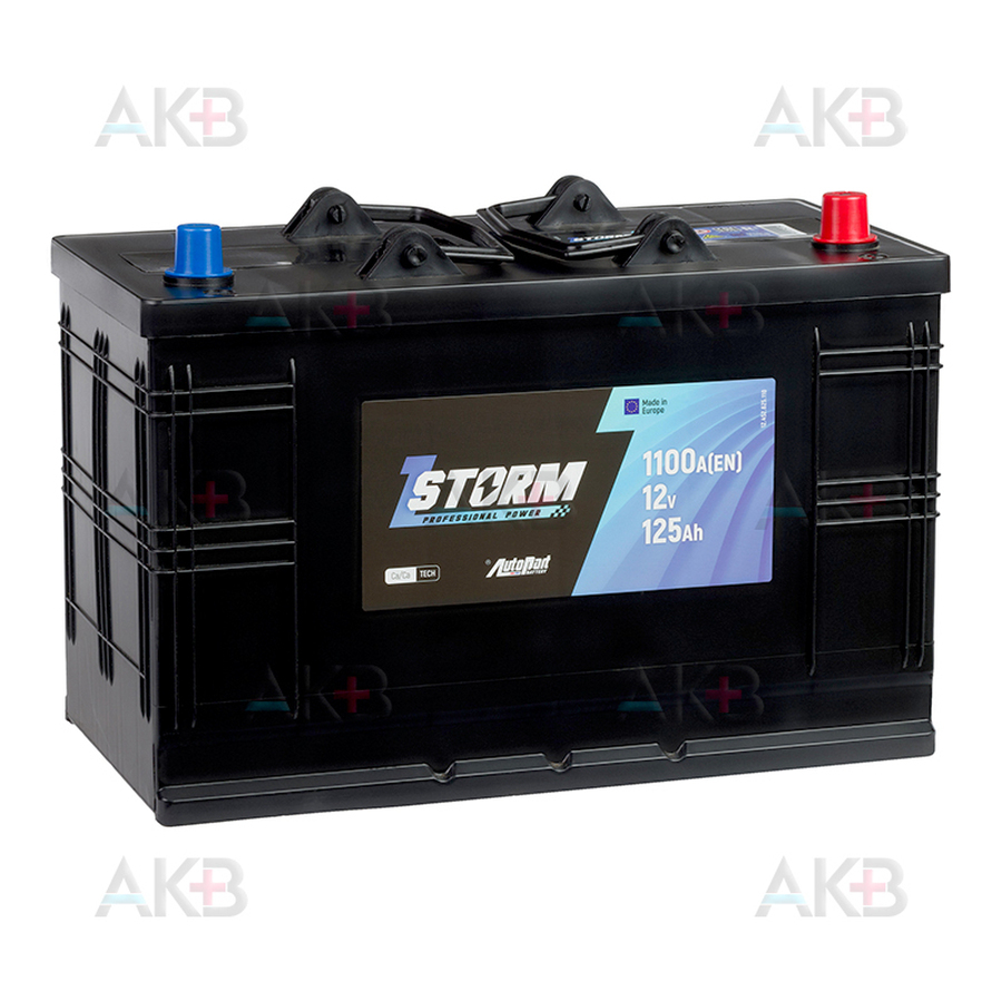 Автомобильный аккумулятор Storm Asia 125R 1100A 350x175x230