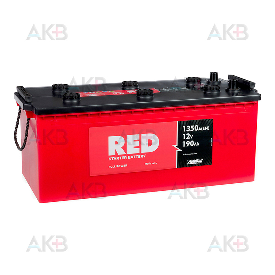 Автомобильный аккумулятор Red 190 euro (1300А 513x223x217)