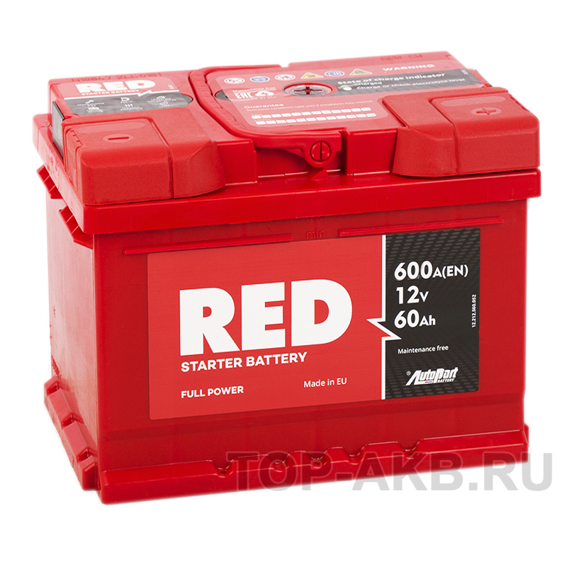 Автомобильный аккумулятор Red 60R 600A 242x175x190