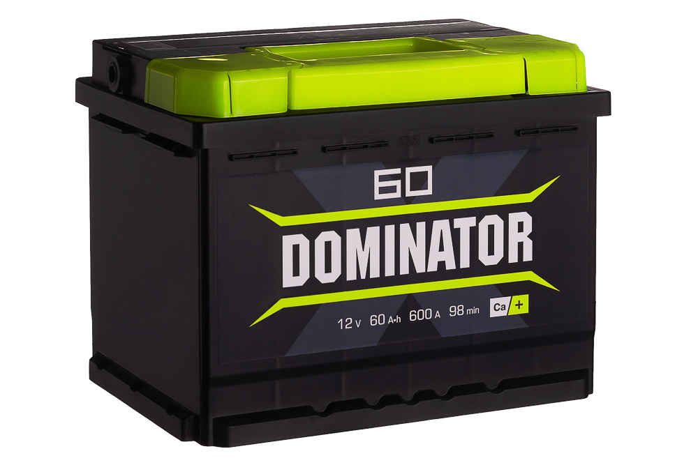 Автомобильный аккумулятор Dominator 60 Ач 600А прям. пол. (242x175x190)