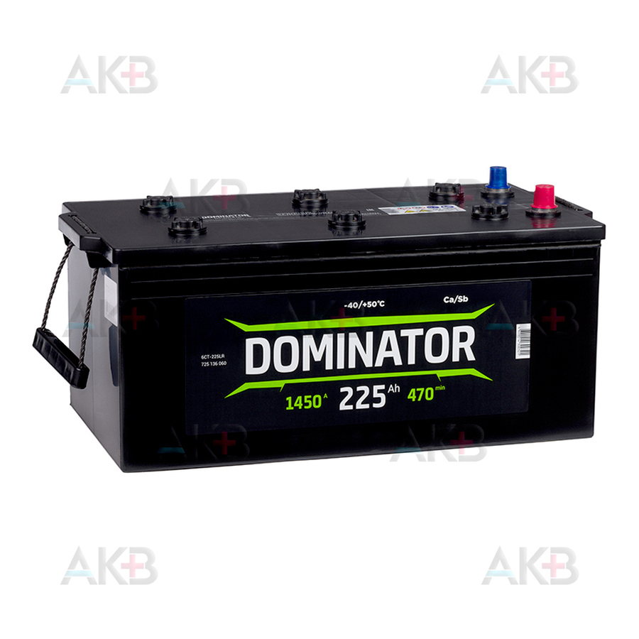Автомобильный аккумулятор Dominator 225 евро 1500А 513x278x223