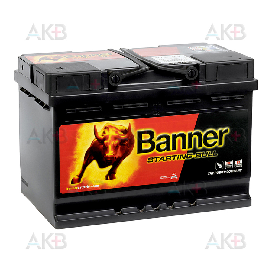 Автомобильный аккумулятор Banner Starting Bull (572 33) 72L 650A 278x175x190