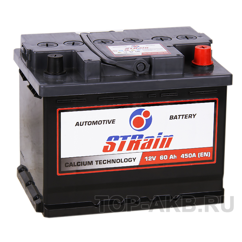 Автомобильный аккумулятор STrain 60R 450A 242x175x190