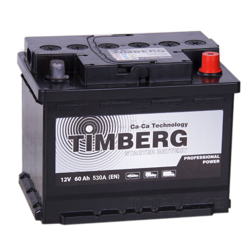 Автомобильный аккумулятор Timberg PRO 60R 530A 242x175x190