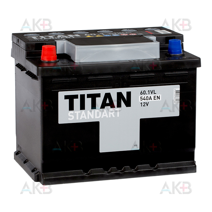 Автомобильный аккумулятор Titan Standart 60L 550A 242x175x190