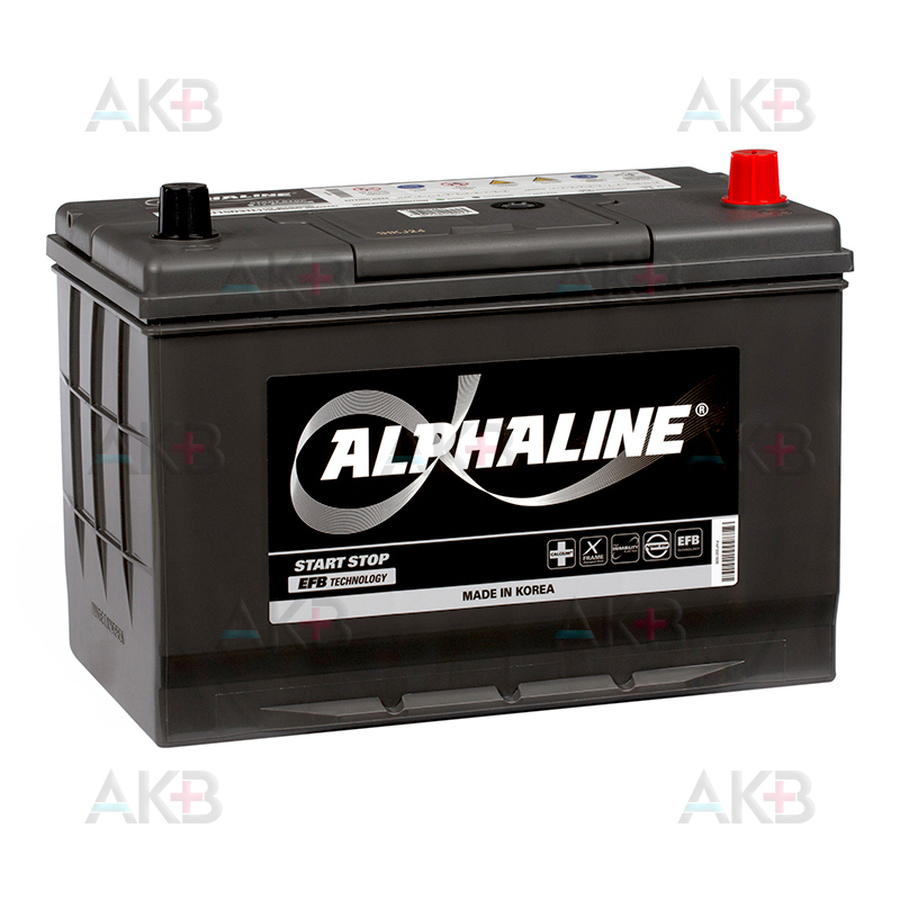 Автомобильный аккумулятор Alphaline EFB 115D31L 80R (800A 306x173x223) T110L Start-Stop