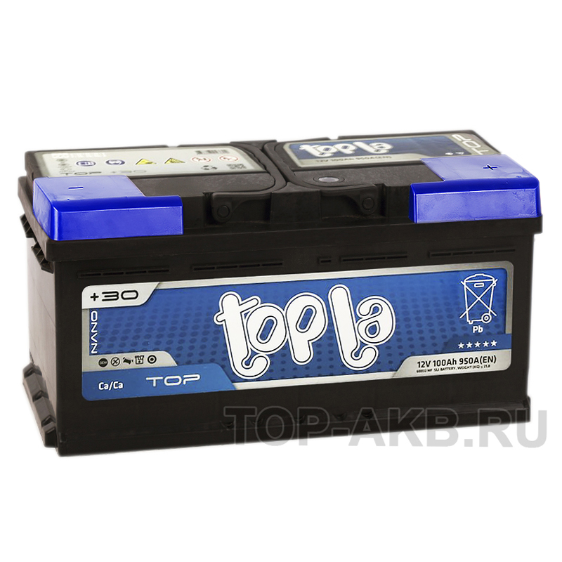 Автомобильный аккумулятор Topla Top 100R (900A 353x175x175) 118600 60032