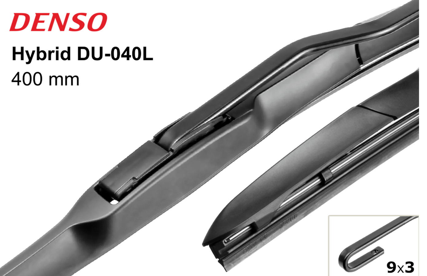 Щетки стеклоочистителя  DENSO DU-040L - 400мм/16 (гибридная)