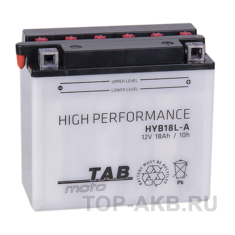 Мото аккумулятор TAB Moto High performance HYB18L-A 12V 18Ah 235А (180х90х162) обр. пол. сухоз.