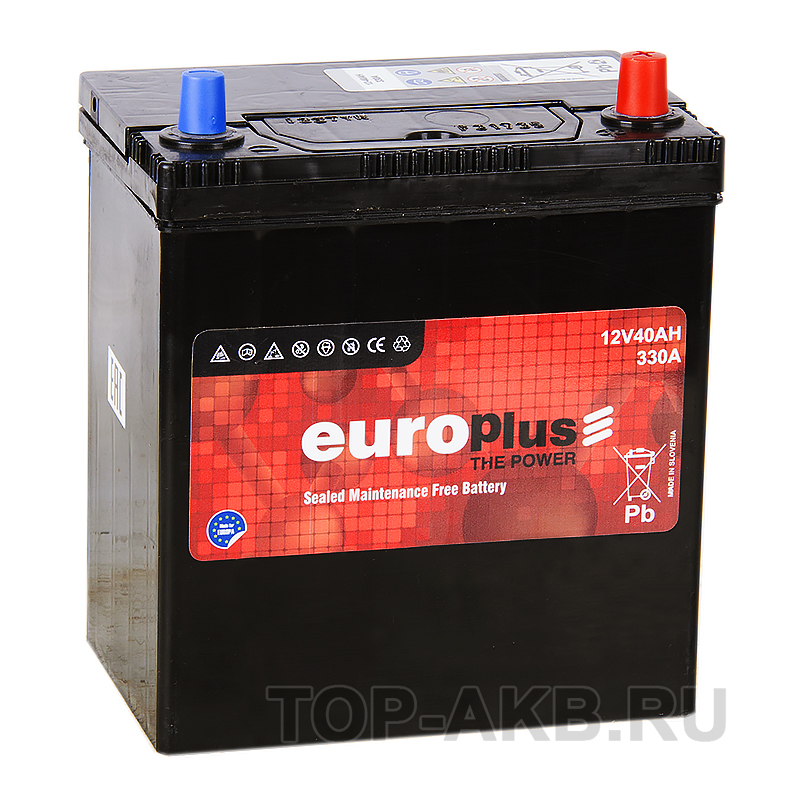 Автомобильный аккумулятор Europlus Asia 40R 330A (187x127x225)