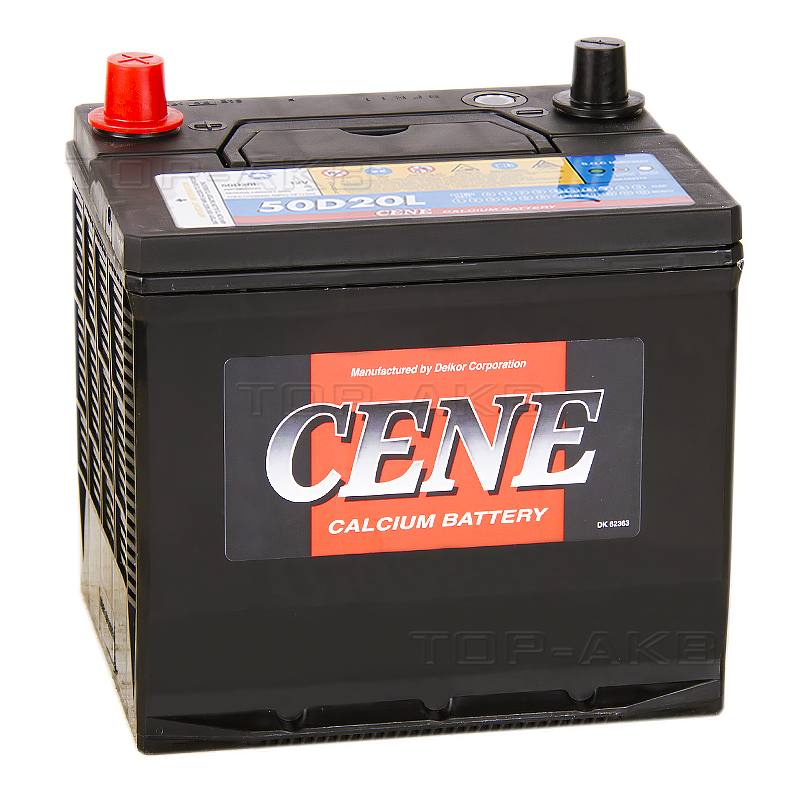 Автомобильный аккумулятор Cene 50D20L (60R 525А 208x173x207)