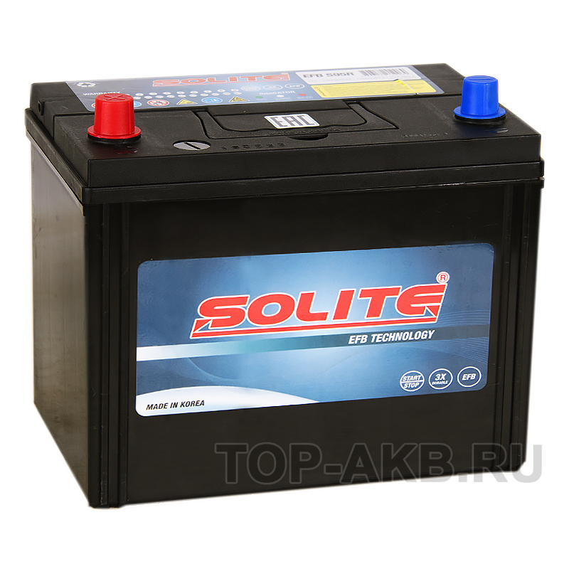 Автомобильный аккумулятор Solite EFB S95R Start-Stop (80L 680A 260x173x225)
