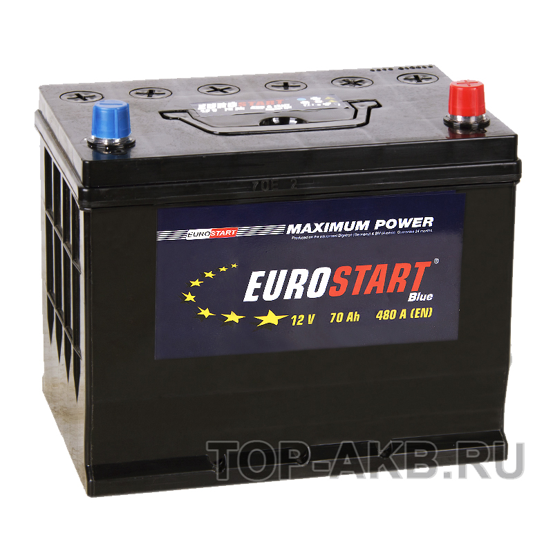 Автомобильный аккумулятор Eurostart Asia 70R (480А 260x173x225)